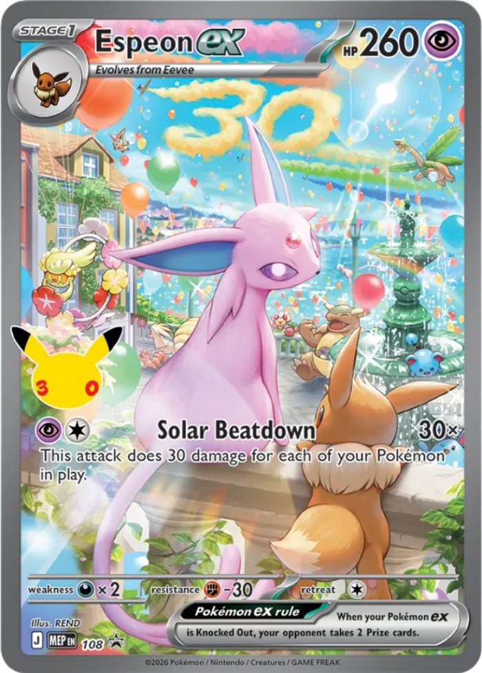 Espeon ex #MEP 108 MEP Black Star Promos Pokemon card