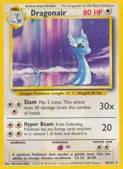 Dragonair #BS 18 Base Pokemon card