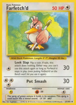 Farfetch'd #BS 27 Base Pokemon card