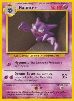 Haunter #BS 29 Base Pokemon card