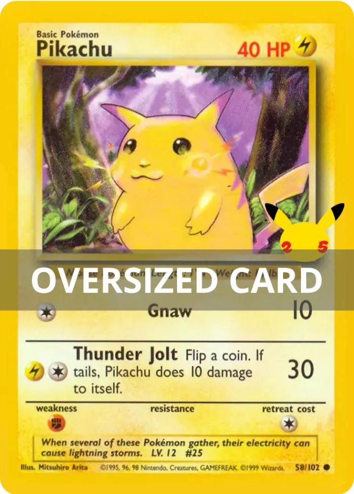 Pikachu #BS 58 Base Pokemon card