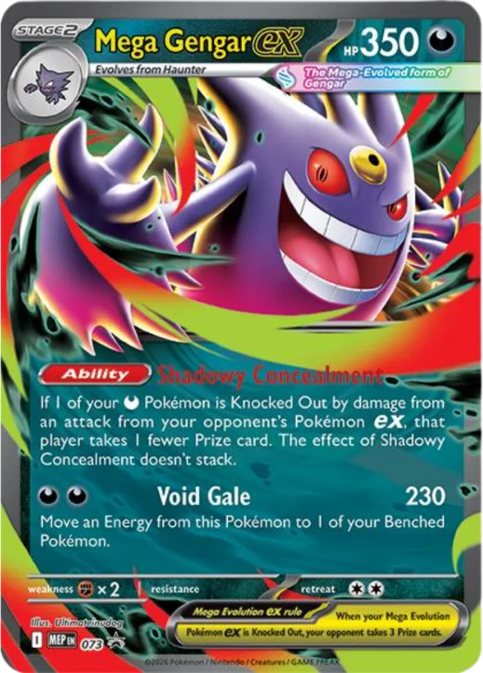 Mega Gengar ex #MEP 073 MEP Black Star Promos Pokemon card