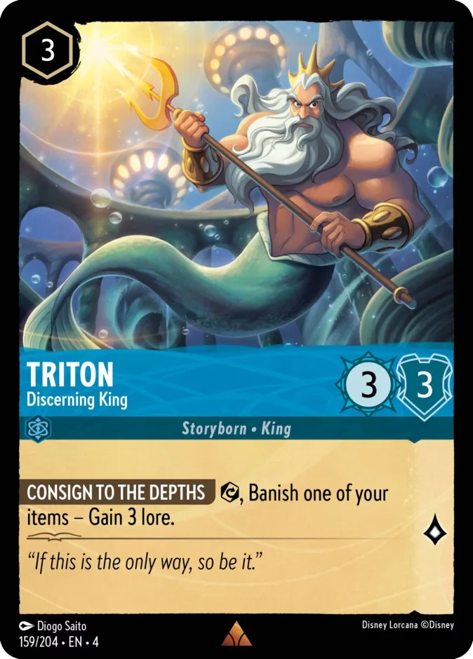 Triton #159 Ursula's Return Disney Lorcana card