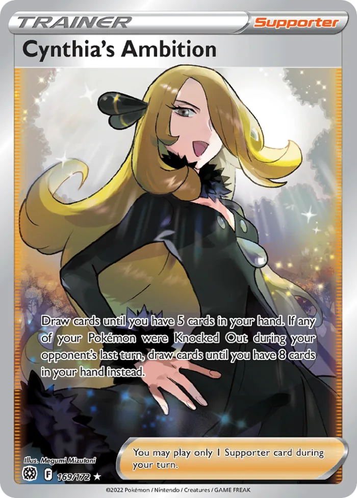 Cynthia's Ambition #169 Brilliant Stars Pokemon card