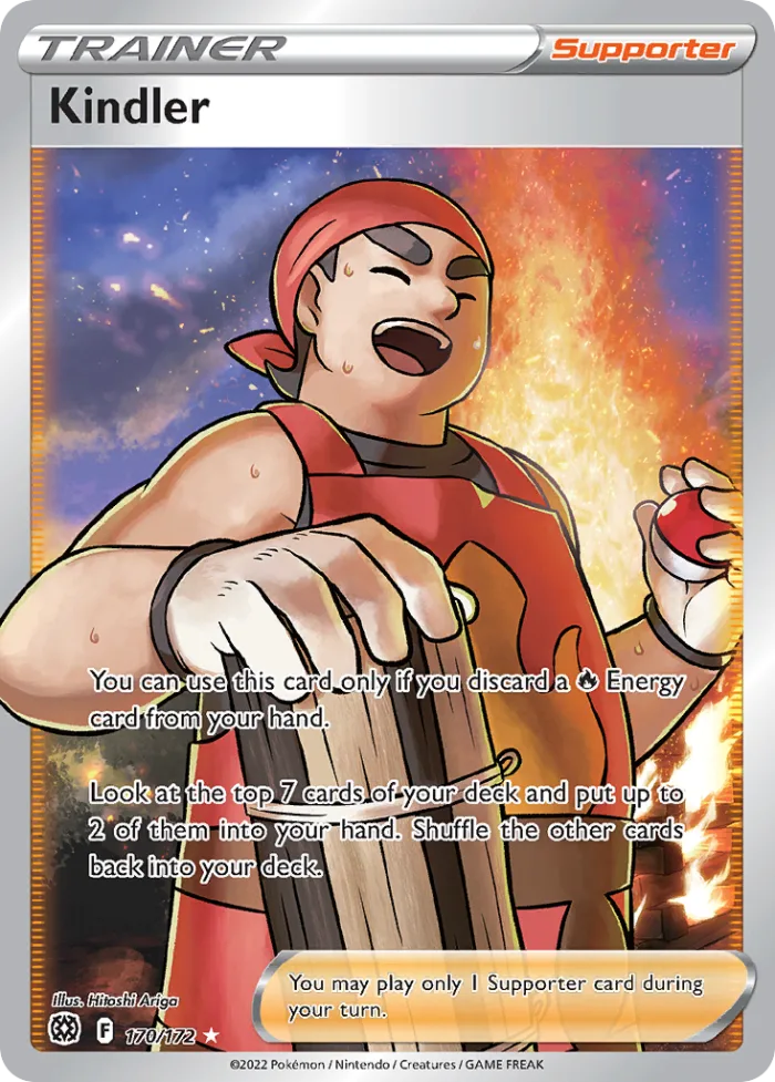 Kindler #170 Brilliant Stars Pokemon card