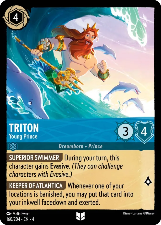 Triton #160 Ursula's Return Disney Lorcana card