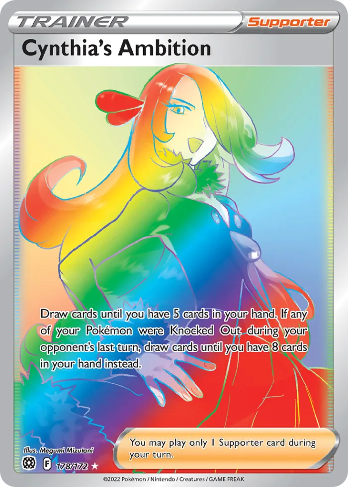 Cynthia's Ambition #178 Brilliant Stars Pokemon card