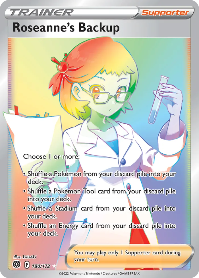 Roseanne's Backup #180 Brilliant Stars Pokemon card