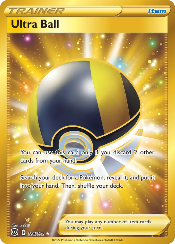 Ultra Ball #186 Brilliant Stars Pokemon card