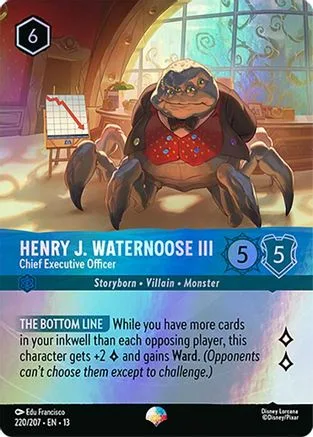 Henry J. Waternoose III #220 Attack of the Vine! Disney Lorcana card