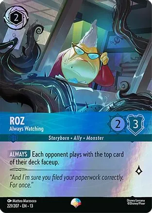 Roz #221 Attack of the Vine! Disney Lorcana card