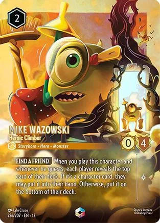 Mike Wazowski #226 Attack of the Vine! Disney Lorcana card