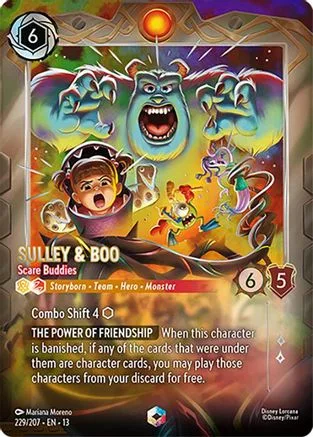 Sulley & Boo #229 Attack of the Vine! Disney Lorcana card