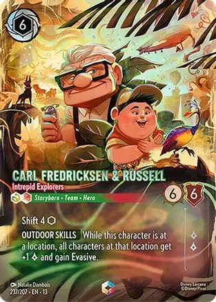 Carl Fredricksen & Russell #237 Attack of the Vine! Disney Lorcana card
