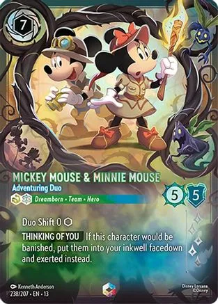 Mickey Mouse & Minnie Mouse #238 Attack of the Vine! Disney Lorcana card