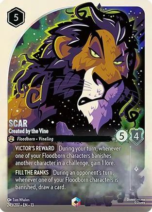 Scar #243 Attack of the Vine! Disney Lorcana card