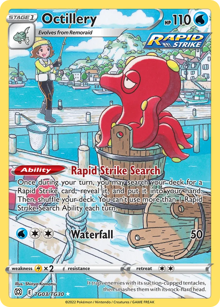 Octillery #TG03 Brilliant Stars Pokemon card