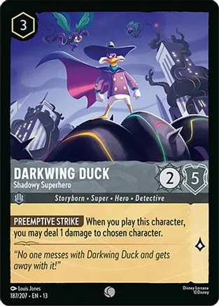 Darkwing Duck #187 Attack of the Vine! Disney Lorcana card