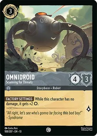 Omnidroid #188 Attack of the Vine! Disney Lorcana card