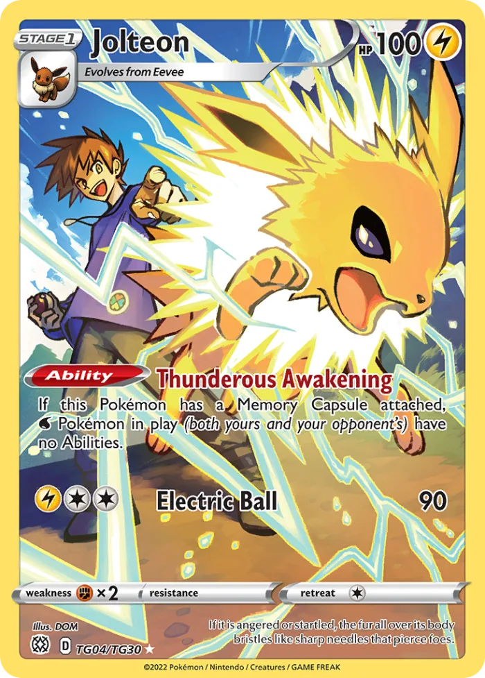 Jolteon #TG04 Brilliant Stars Pokemon card