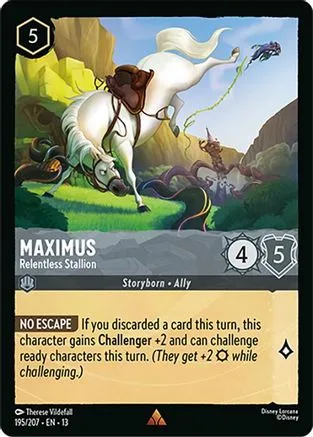 Maximus #195 Attack of the Vine! Disney Lorcana card