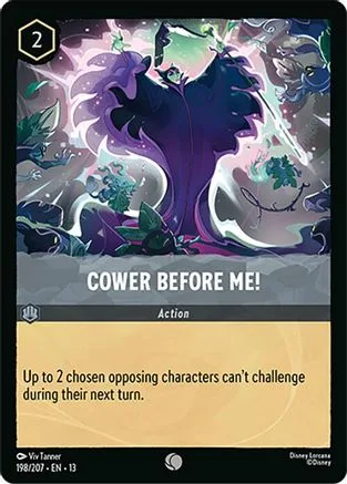 Cower Before Me! #198 Attack of the Vine! Disney Lorcana card