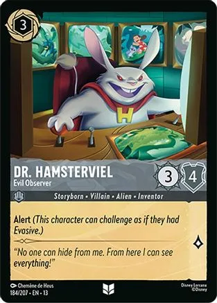 Dr. Hamsterviel #184 Attack of the Vine! Disney Lorcana card