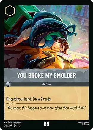 You Broke My Smolder #201 Attack of the Vine! Disney Lorcana card