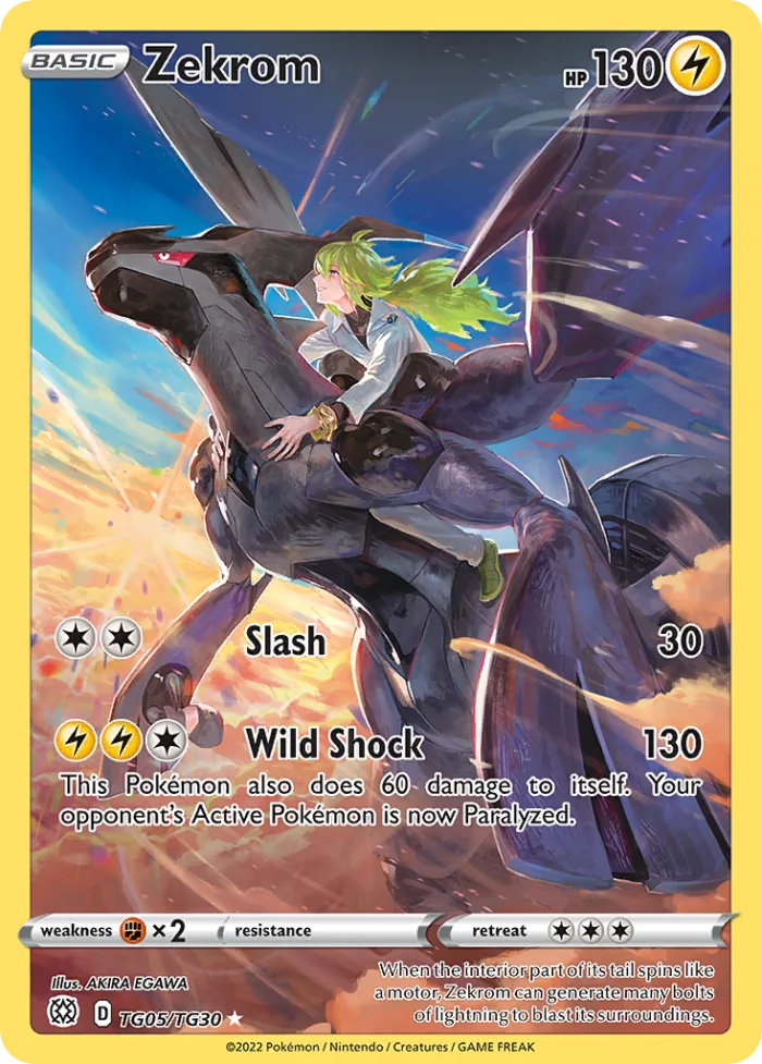 Zekrom #TG05 Brilliant Stars Pokemon card