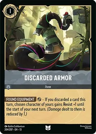 Discarded Armor #204 Attack of the Vine! Disney Lorcana card
