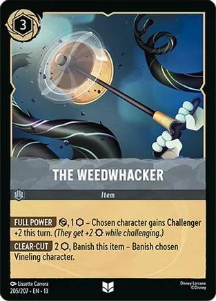 The Weedwhacker #205 Attack of the Vine! Disney Lorcana card