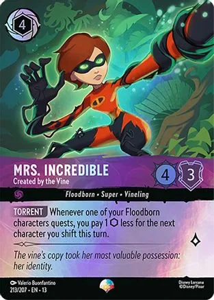 Mrs. Incredible #213 Attack of the Vine! Disney Lorcana card