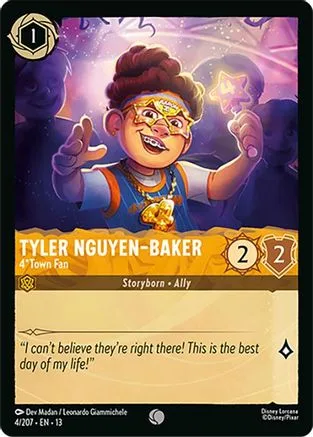 Tyler Nguyen-Baker #004 Attack of the Vine! Disney Lorcana card