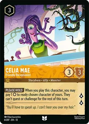 Celia Mae #006 Attack of the Vine! Disney Lorcana card