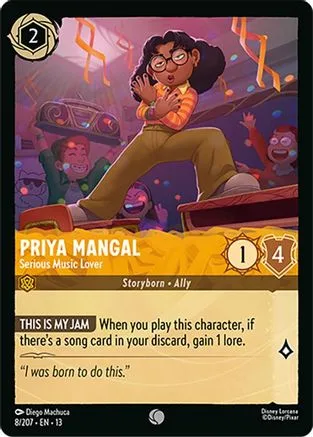 Priya Mangal #008 Attack of the Vine! Disney Lorcana card