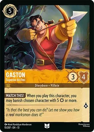 Gaston #015 Attack of the Vine! Disney Lorcana card