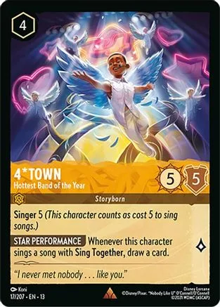 4\*Town #017 Attack of the Vine! Disney Lorcana card