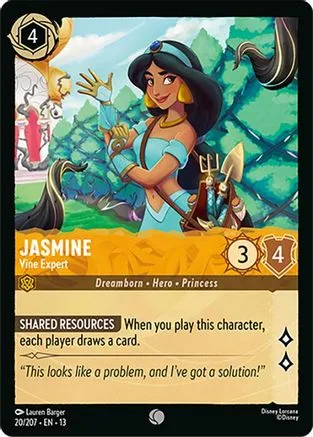 Jasmine #020 Attack of the Vine! Disney Lorcana card