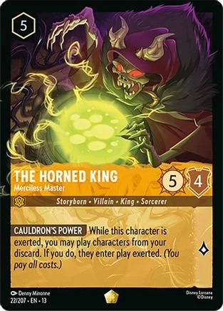 The Horned King #022 Attack of the Vine! Disney Lorcana card