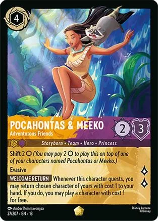 Pocahontas & Meeko #027 Attack of the Vine! Disney Lorcana card