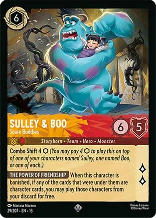 Sulley & Boo #029 Attack of the Vine! Disney Lorcana card