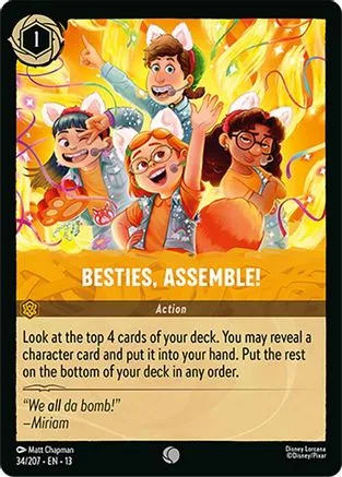 Besties, Assemble! #034 Attack of the Vine! Disney Lorcana card