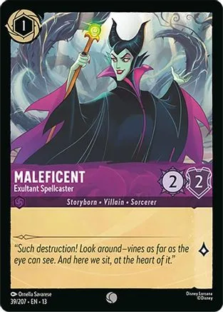 Maleficent #039 Attack of the Vine! Disney Lorcana card