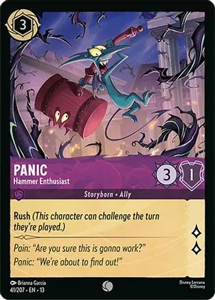 Panic #041 Attack of the Vine! Disney Lorcana card