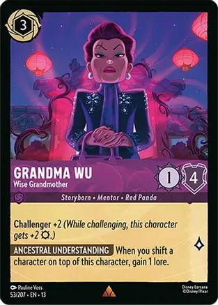 Grandma Wu #053 Attack of the Vine! Disney Lorcana card