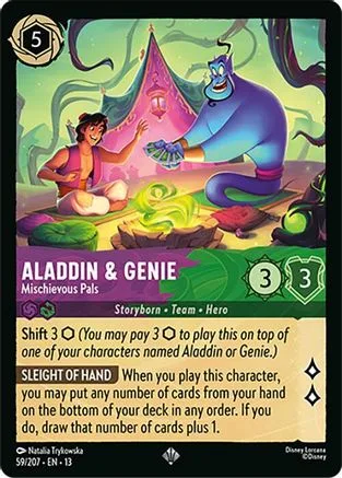 Aladdin & Genie #059 Attack of the Vine! Disney Lorcana card