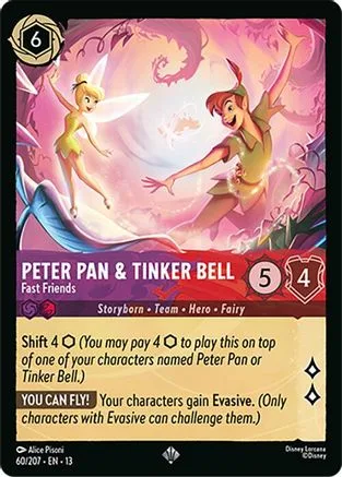 Peter Pan & Tinker Bell #060 Attack of the Vine! Disney Lorcana card