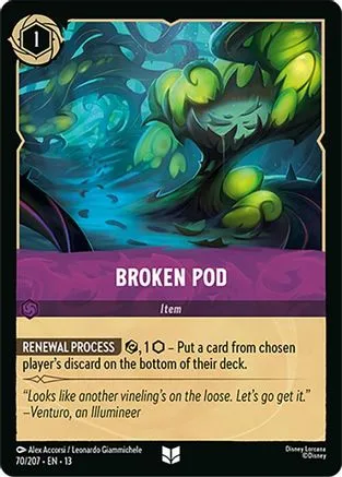 Broken Pod #070 Attack of the Vine! Disney Lorcana card