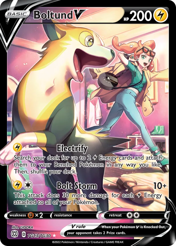 Boltund V #TG13 Brilliant Stars Pokemon card