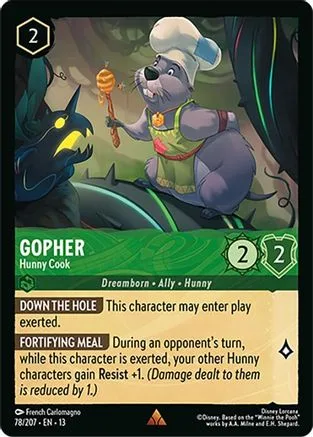 Gopher #078 Attack of the Vine! Disney Lorcana card